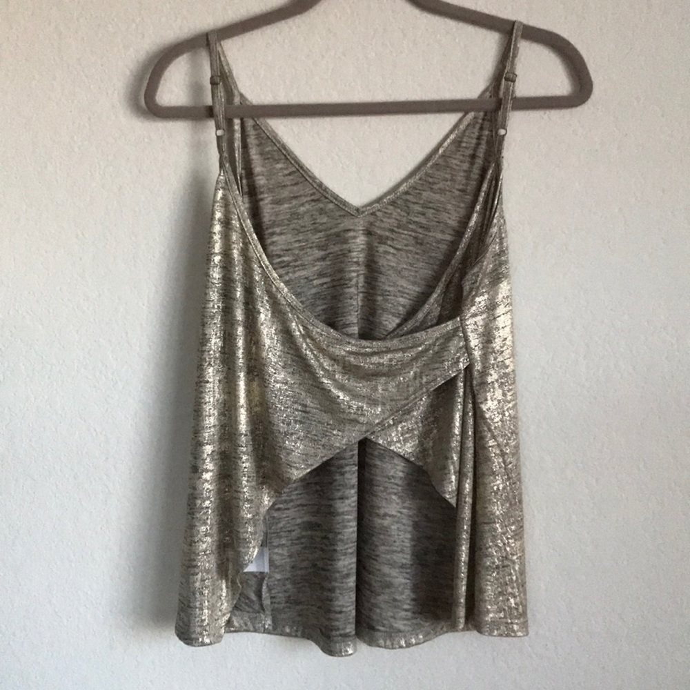 Fun Gold Foil Open Back Top - Picture 4 of 6